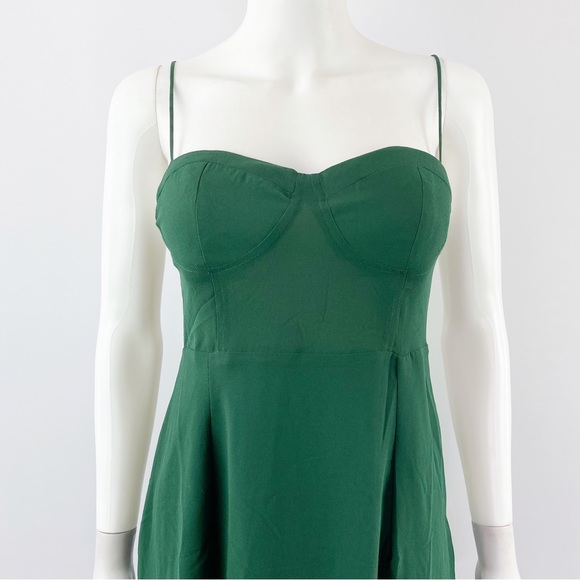NEW Whyte Valentyne Size 6 Emerald Green Sleeveless A-Line Dress - Picture 2 of 9